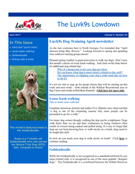 The Luvk9s Lowdown