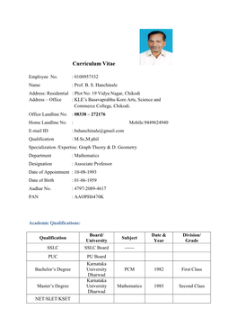 Curriculum Vitae