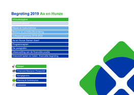 Begroting 2019 Aa En Hunze