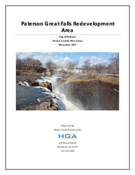 Paterson Great Falls Redevelopment Area Plan