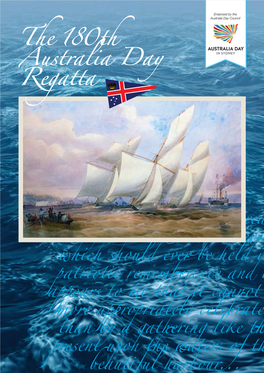 The 180Th Australia Day Regatta