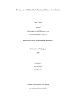 Development of a Helicon Plasma Receiver for Wireless Power Transfer