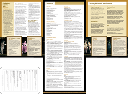 Teaching BROADWAY with Standards Resources