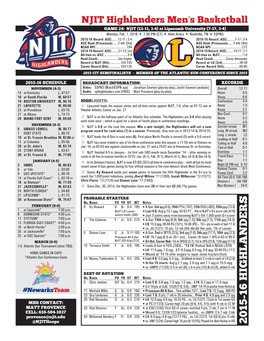 2015-16 NJIT Game Notes-G24-LU.Indd