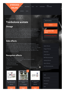 Trenbolone Acetate”