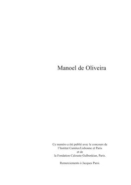 Manoel De Oliveira