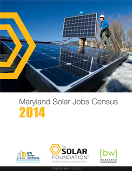 3 MB 1St May 2015 Maryland Solar Jobs Census 2014