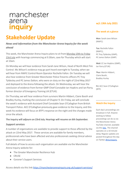 19Th July Stakeholder Newsletter