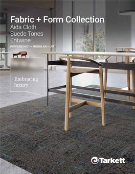 Fabric + Form Collection Aida Cloth Suede Tones Entwine POWERBOND® + MODULAR + LVT