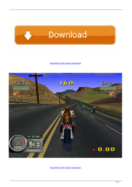 Road Rash 3D Pc Game Download