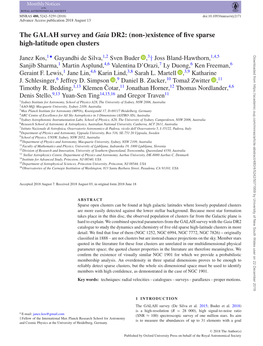 The GALAH Survey and Gaia DR2: (Non-)Existence of ﬁve Sparse High-Latitude Open Clusters