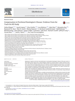 Compensation in Preclinical Huntington's Disease: Evidence from the Track-On HD Study