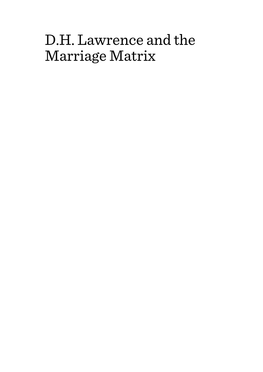 D.H. Lawrence and the Marriage Matrix