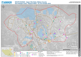 SOUTH SUDAN - Upper Nile State, Maban County Production Date: 06 December 2016 Doro Refugee Camp - Stagnant Water - As of 01 October 2016 ²