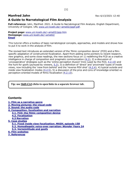 2021. a Guide to Film Analysis (PDF)