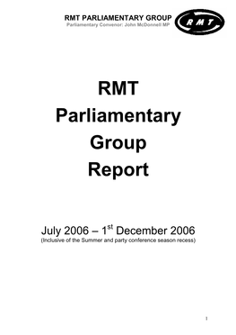 RMT PG Report