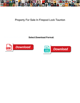Property for Sale in Firepool Lock Taunton