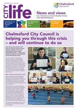 Chelmsford City Council Is Helping You Through This Crisis – and Will Continue to Do So