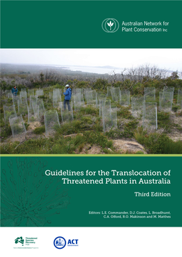 Guidelines for the Translocation of Threatened Plants in Australia