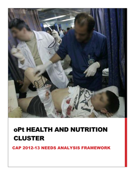 Opt HEALTH and NUTRITION CLUSTER