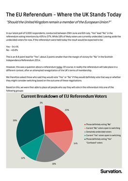 The EU Referen the EU Referendum