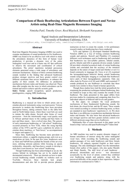 Comparison of Basic Beatboxing Articulations Between Expert and Novice Artists Using Real-Time Magnetic Resonance Imaging