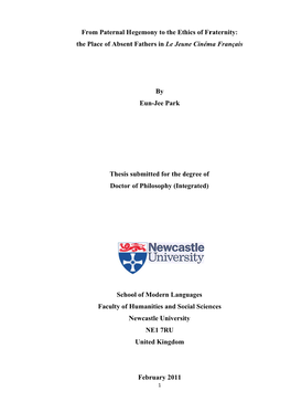 Th from Pa He Place O Fa Aternal H of Absent Thesis S Doctor Schoo