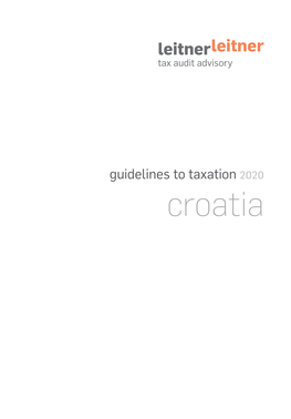 Guidelines to Taxation 2020 Croatia