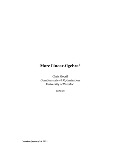 More Linear Algebra1