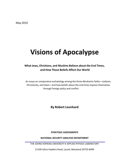 Visions of Apocalypse: What Jews, Christians, and Muslims Believe