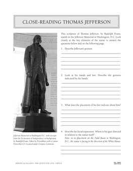 Close-Reading Thomas Jefferson