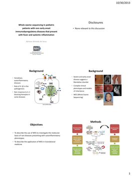 Genetic Diagnosis Contributing to Treatment Example of Genetic Diagnosis Contributing to Treatment