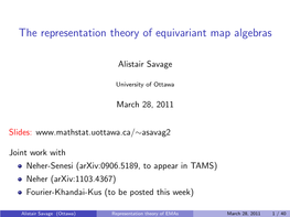 The Representation Theory of Equivariant Map Algebras