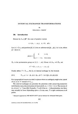 Interval Exchange Transformations