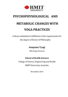 Chapter 7 Yoga and Heart Rate Variability (HRV): a Systematic Review