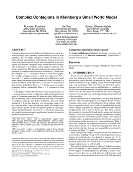 Complex Contagions in Kleinberg's Small World Model