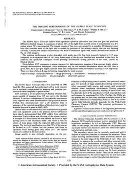 19 91Apj. . .3 6 9L. .21B the Astrophysical Journal, 369: L21-L25,1991 March 10 © 1991. the American Astronomical Society