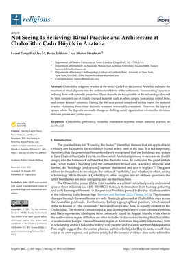 Ritual Practice and Architecture at Chalcolithic Çadır Höyük in Anatolia