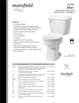 Alto™ Round Front, Vitreous China Two-Piece Toilet - 10