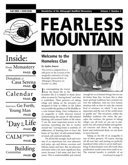 Newsletter Fall, 2002