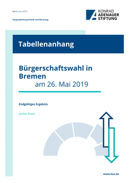 Die Bürgerschaftswahl in Bremen Am 26. Mai 2019