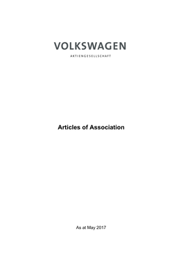 Articles of Association