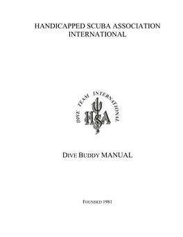 Hsa Dive Buddy Manual