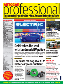 Delhi Takes the Lead with Landmark EV Policy