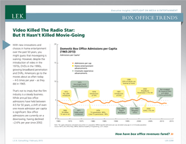 Box Office Trends