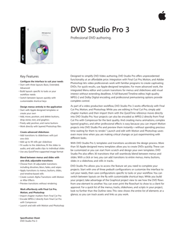 DVD Studio Pro 3 Professional DVD Authoring