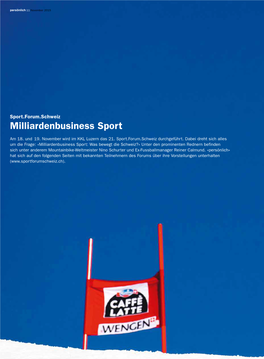 Milliardenbusiness Sport