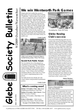 Glebe Society Bulletin 2009 Issue 09