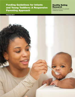 Feeding Guidelines for Infants and Young Toddlers: a Responsive Parenting Approach