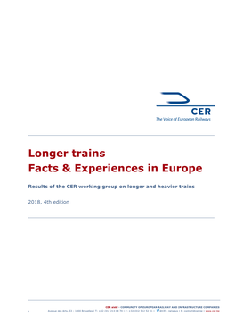 Longer Trains Facts & Experiences in Europe